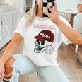 Baseball Mom Skull Sports Skeleton Women T-Shirt Baseball Mom Skull Sports Skeleton Women T-Shirt