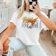 Baseball Mom Sports Graphic Novelty Women T-Shirt Baseball Mom Sports Graphic Novelty Women T-Shirt