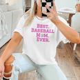 Best Baseball Mom Ever Pink Women T-Shirt