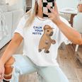 Capybara Calm Your Mitts Baseball Mom Sport Lover Tee Women T-Shirt