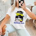 Colombia Baseball Mom Messy Bun Women T-Shirt