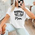 Custom Baseball Mom Number 57 Heart For Mom Women T-Shirt