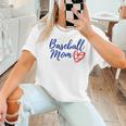 Cute Baseball Mom Heart Matching Mama Mother's Day Women's Women T-Shirt