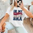 Groovy In My Baseball Mom Era Baseball Mama Mother's Day Women T-Shirt Groovy In My Baseball Mom Era Baseball Mama Mother's Day Women T-Shirt