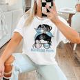 Guatemala Baseball Mom Messy Bun Women T-Shirt Guatemala Baseball Mom Messy Bun Women T-Shirt