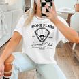 Home Plate Social Club Baseball Mom Women T-Shirt Home Plate Social Club Baseball Mom Women T-Shirt
