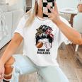 Mom Of Ballers Messy Bun Football Mom Baseball Mom Of Both Premium Tri-Blend Women T-Shirt Mom Of Ballers Messy Bun Football Mom Baseball Mom Of Both Premium Tri-Blend Women T-Shirt