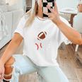 Mom Of Ballers USA Flag Football Baseball Mom Women T-Shirt
