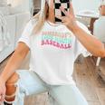 Somebody's Loudmouth Baseball Mama Baseball Mom Premium Women T-Shirt