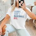 Sorry Can't Baseball Bye Baseball Mom Men Women Kids Premium Women T-Shirt