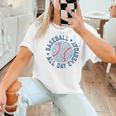 Spring 2024 Season Cute Baseball Mom All Day Everyday Women T-Shirt
