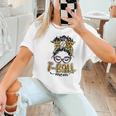 T Ball Mom Messy Bun Leopard Baseball Mom Leopard Women T-Shirt T Ball Mom Messy Bun Leopard Baseball Mom Leopard Women T-Shirt