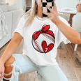 Womens Custom Baseball Mom Number 7 Heart For Mom Mommy Premium Women T-Shirt Womens Custom Baseball Mom Number 7 Heart For Mom Mommy Premium Women T-Shirt