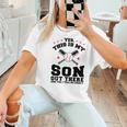 Yes This Is My Son Out There Baseball Mom Women T-Shirt Yes This Is My Son Out There Baseball Mom Women T-Shirt