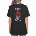 African American Baseball Mom Pisces Queen Zodiac Sign Women's T-Shirt Back Print