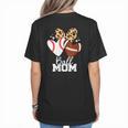 Ball Mom Football Baseball Mom Heart Women's T-Shirt Back Print