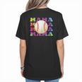 Baseball Mama Sport Women Proud Baseball Mom Women's T-Shirt Back Print Baseball Mama Sport Women Proud Baseball Mom Women's T-Shirt Back Print