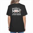 Baseball Mom Caffeine Fueled Game Day Essential Women's T-Shirt Back Print Baseball Mom Caffeine Fueled Game Day Essential Women's T-Shirt Back Print