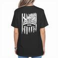 Baseball MOM Cool USA American Flag Family Reunion Women's T-Shirt Back Print Baseball MOM Cool USA American Flag Family Reunion Women's T-Shirt Back Print