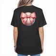 Baseball Mom Coquette Pink Bow Baseball Mom Women's T-Shirt Back Print Baseball Mom Coquette Pink Bow Baseball Mom Women's T-Shirt Back Print