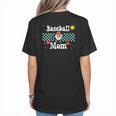 Baseball Mom Cute Retro Look Mothers Will Love Women's T-Shirt Back Print Baseball Mom Cute Retro Look Mothers Will Love Women's T-Shirt Back Print