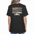Baseball Mom Distressed Vintage Sports Player Calls Me Mom Women's T-Shirt Back Print