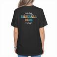 In My Baseball Mom Era Baseball Lover Groovy Vintage Retro Women's T-Shirt Back Print In My Baseball Mom Era Baseball Lover Groovy Vintage Retro Women's T-Shirt Back Print