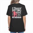 Baseball Mom Heart Ball Graphic Mother's Day Women's T-Shirt Back Print Baseball Mom Heart Ball Graphic Mother's Day Women's T-Shirt Back Print