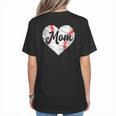 Baseball Mom Heart Mother's Day Mom Grandma Mama Boys Girls Women's T-Shirt Back Print Baseball Mom Heart Mother's Day Mom Grandma Mama Boys Girls Women's T-Shirt Back Print