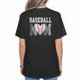 Baseball Mom Heart Sports Mom Women's T-Shirt Back Print Baseball Mom Heart Sports Mom Women's T-Shirt Back Print