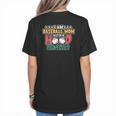I Am A Baseball Mom With A Hood Playlist Women's T-Shirt Back Print