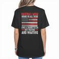 Baseball Mom Inside Us All There Lives a Zombie Sport Women's T-Shirt Back Print