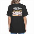 Baseball Mom Leopard Print Loud And Proud With Ball & Bat Women's T-Shirt Back Print Baseball Mom Leopard Print Loud And Proud With Ball & Bat Women's T-Shirt Back Print