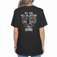 Baseball Mom My Son Will Be Waiting For You At Home Women's T-Shirt Back Print Baseball Mom My Son Will Be Waiting For You At Home Women's T-Shirt Back Print