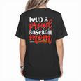 Baseball Mom Sport Mommy Baseball Mama Mother's Day Women's T-Shirt Back Print