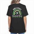 Baseball Mom St Patrick's Day Irish Shamrock Sports Women's T-Shirt Back Print