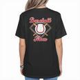 Baseball Mom T-Ball Mom Little League Mom Apparel Women's T-Shirt Back Print