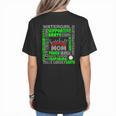 Baseball Mom Traits For Great Mothers Grey And Green Women's T-Shirt Back Print Baseball Mom Traits For Great Mothers Grey And Green Women's T-Shirt Back Print