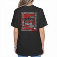 Baseball Mom Traits For Great Mothers Grey And Red Women's T-Shirt Back Print
