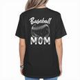 Baseball Mom For Women Family Matching Players Team Mommy Women's T-Shirt Back Print