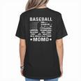 Baseball Momo Mom USA Flag 4th Of July Women's T-Shirt Back Print