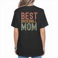Best Baseball Mom Sports Cute Moms Day Women's T-Shirt Back Print