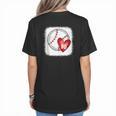 Bleached Custom Baseball Mom Number 90 Heart For Mom Women's T-Shirt Back Print