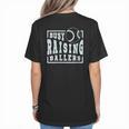 Busy Raising Ballers Graphic For Baseball Moms Women's T-Shirt Back Print