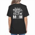 Cute My Favorite Baseball Player Calls Me Mom Baseball Moms Women's T-Shirt Back Print Cute My Favorite Baseball Player Calls Me Mom Baseball Moms Women's T-Shirt Back Print