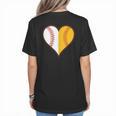 Cute Love Baseball Fast Pitch Softball Heart Baseball Mom Women's T-Shirt Back Print Cute Love Baseball Fast Pitch Softball Heart Baseball Mom Women's T-Shirt Back Print