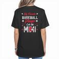 My Favorite Baseball Player Calls Me Mimi For Baseball Mom Women's T-Shirt Back Print