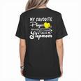 My Favorite Player Calls Me Stepmom Softball Baseball Mom Women's T-Shirt Back Print My Favorite Player Calls Me Stepmom Softball Baseball Mom Women's T-Shirt Back Print