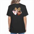 Football Baseball Heart Football Baseball Mom Women's T-Shirt Back Print Football Baseball Heart Football Baseball Mom Women's T-Shirt Back Print