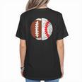 Football Baseball Player Football Baseball Mom Women's T-Shirt Back Print